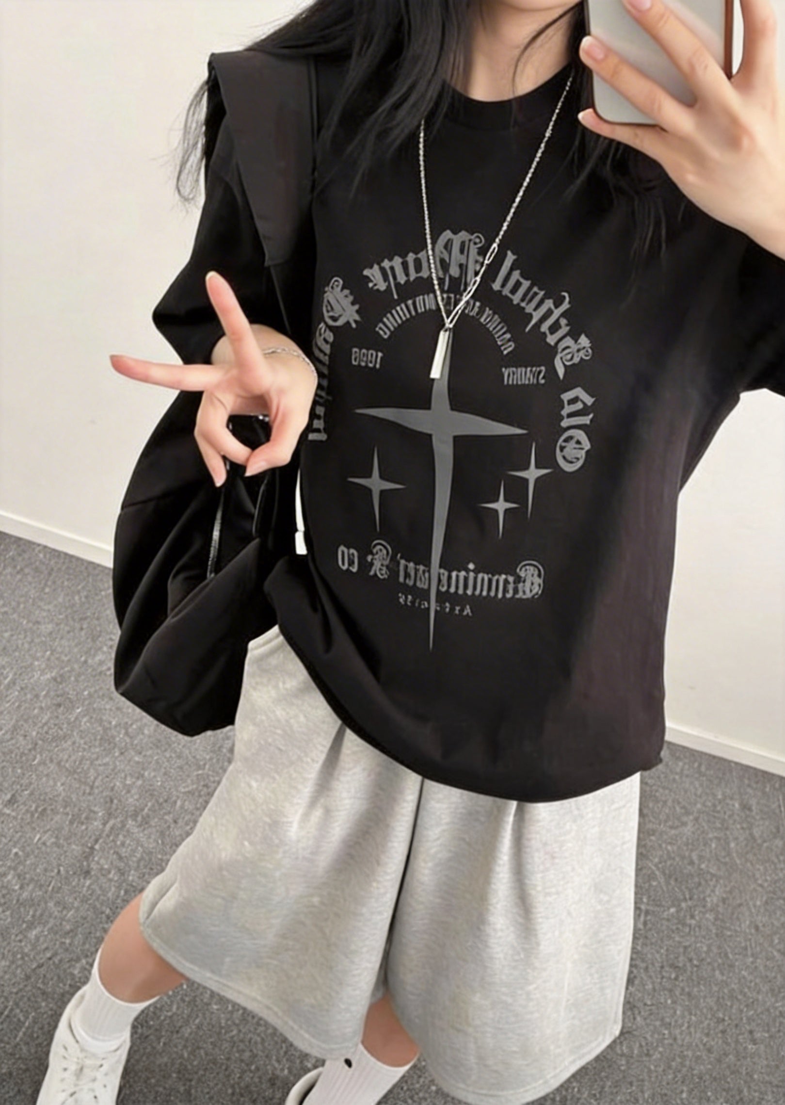 寬鬆版型克羅斯塔短袖T恤 (3 COLOURS)