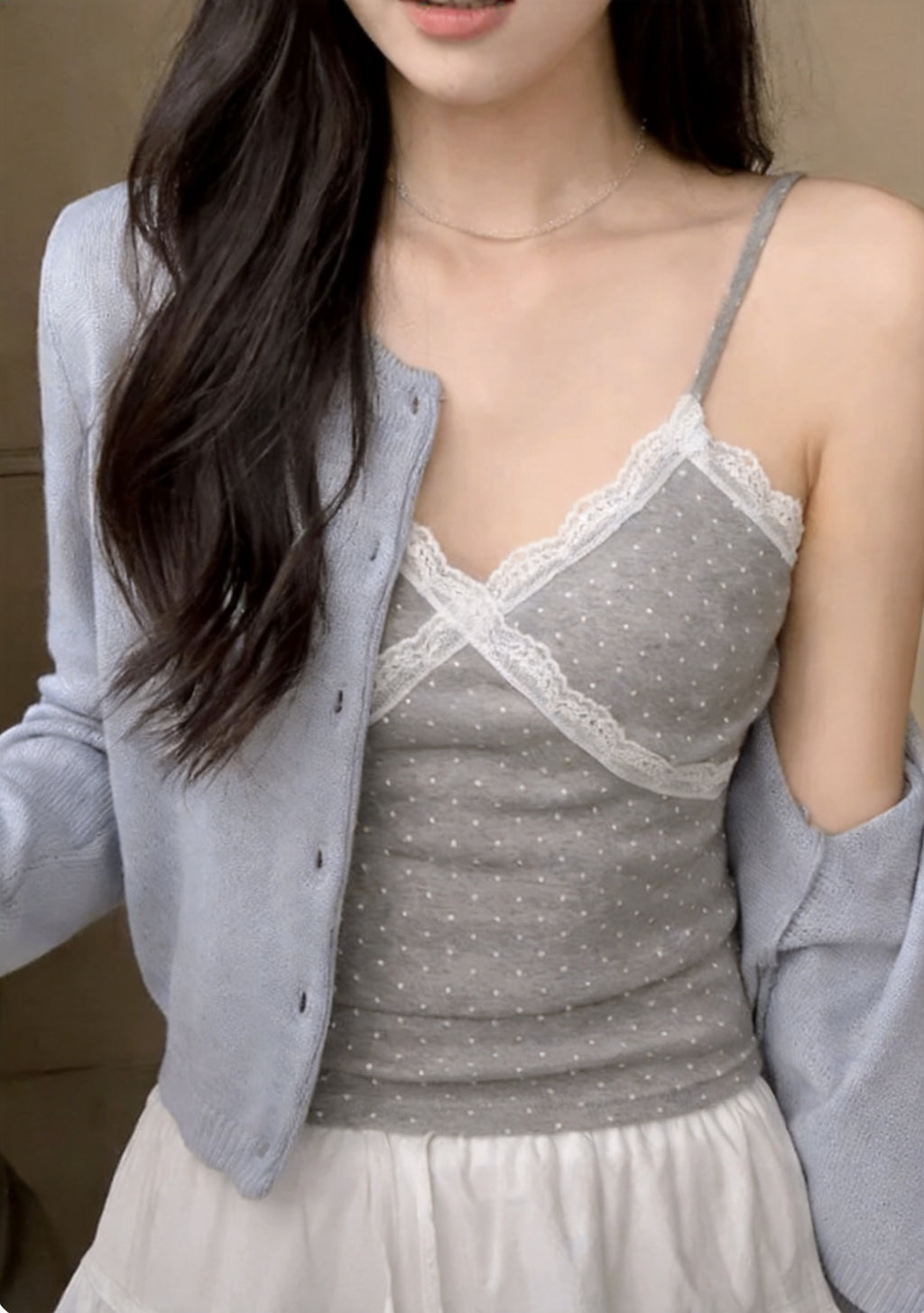 26SS 米利點蕾絲背心 (3 COLOURS)