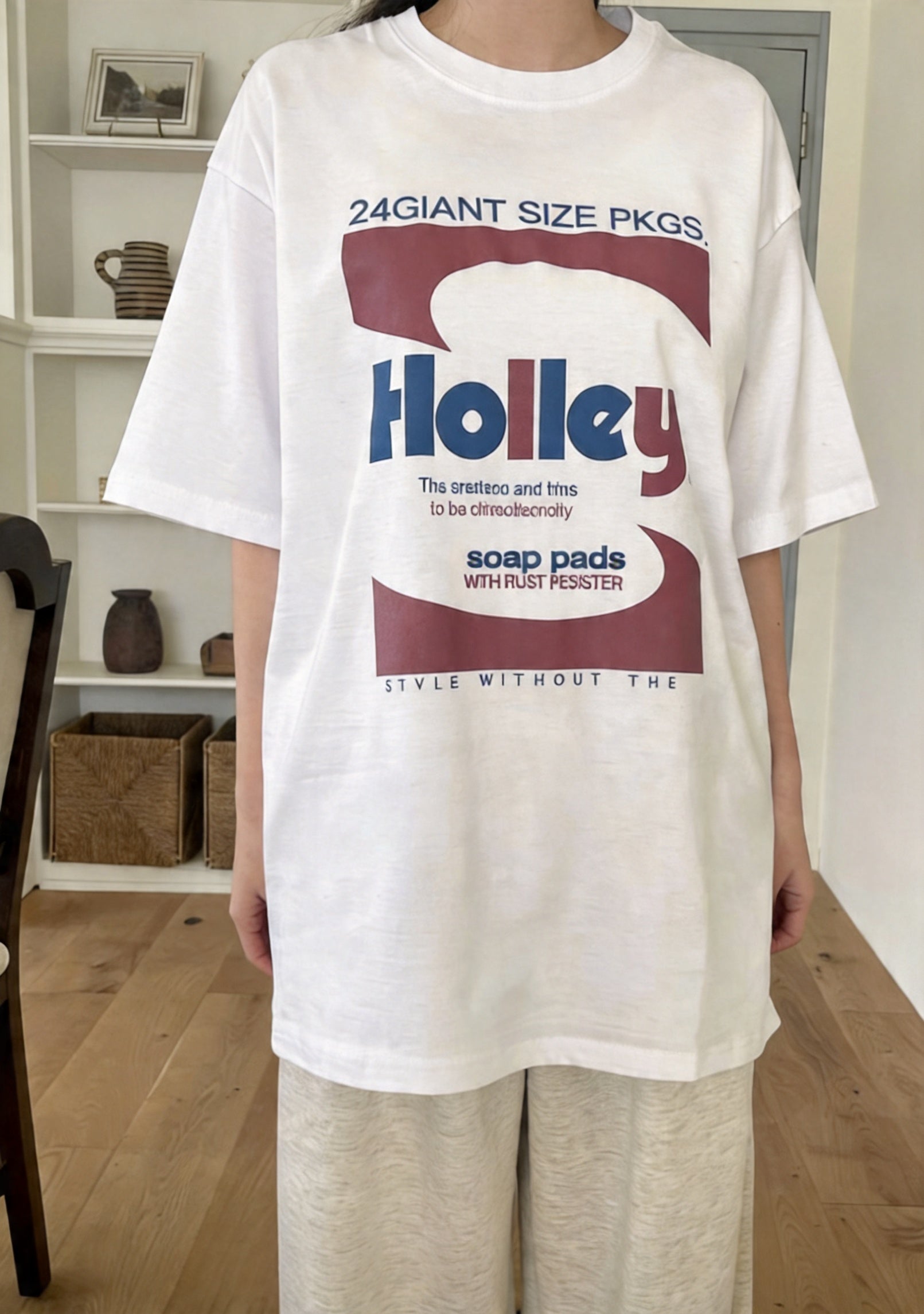 100%純棉荷莉短袖T恤 (3 COLOURS)
