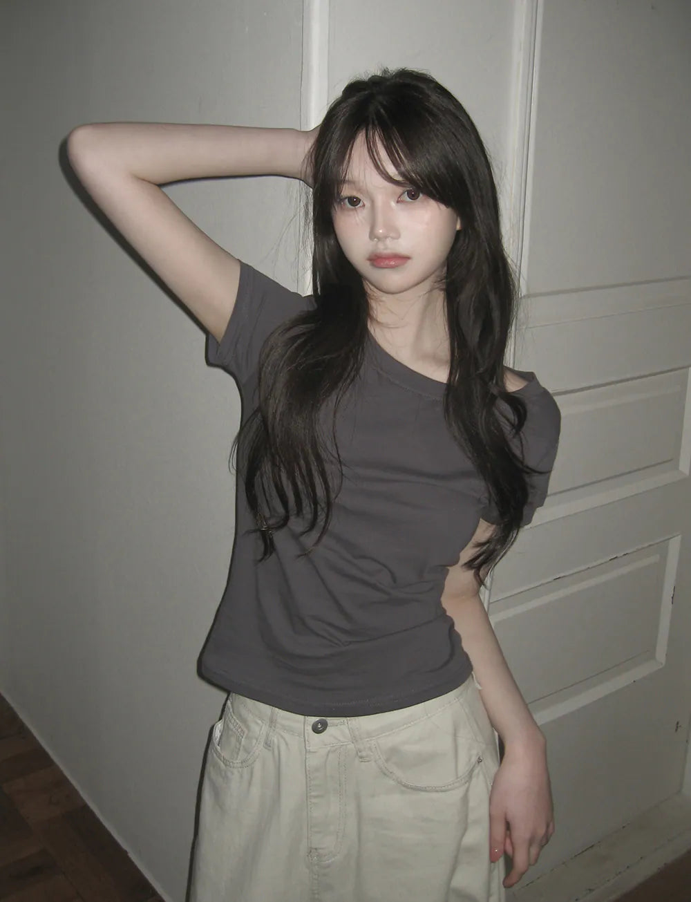 $99買一送一！KOREA DAILY MOOD TWO WAY NECK TOP (4 COLOURS)