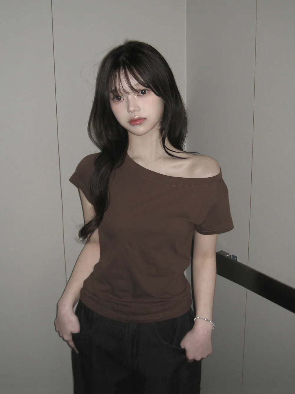 $99買一送一！KOREA DAILY MOOD TWO WAY NECK TOP (4 COLOURS)