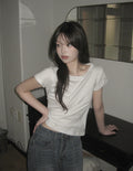 $99買一送一！KOREA DAILY MOOD TWO WAY NECK TOP (4 COLOURS)