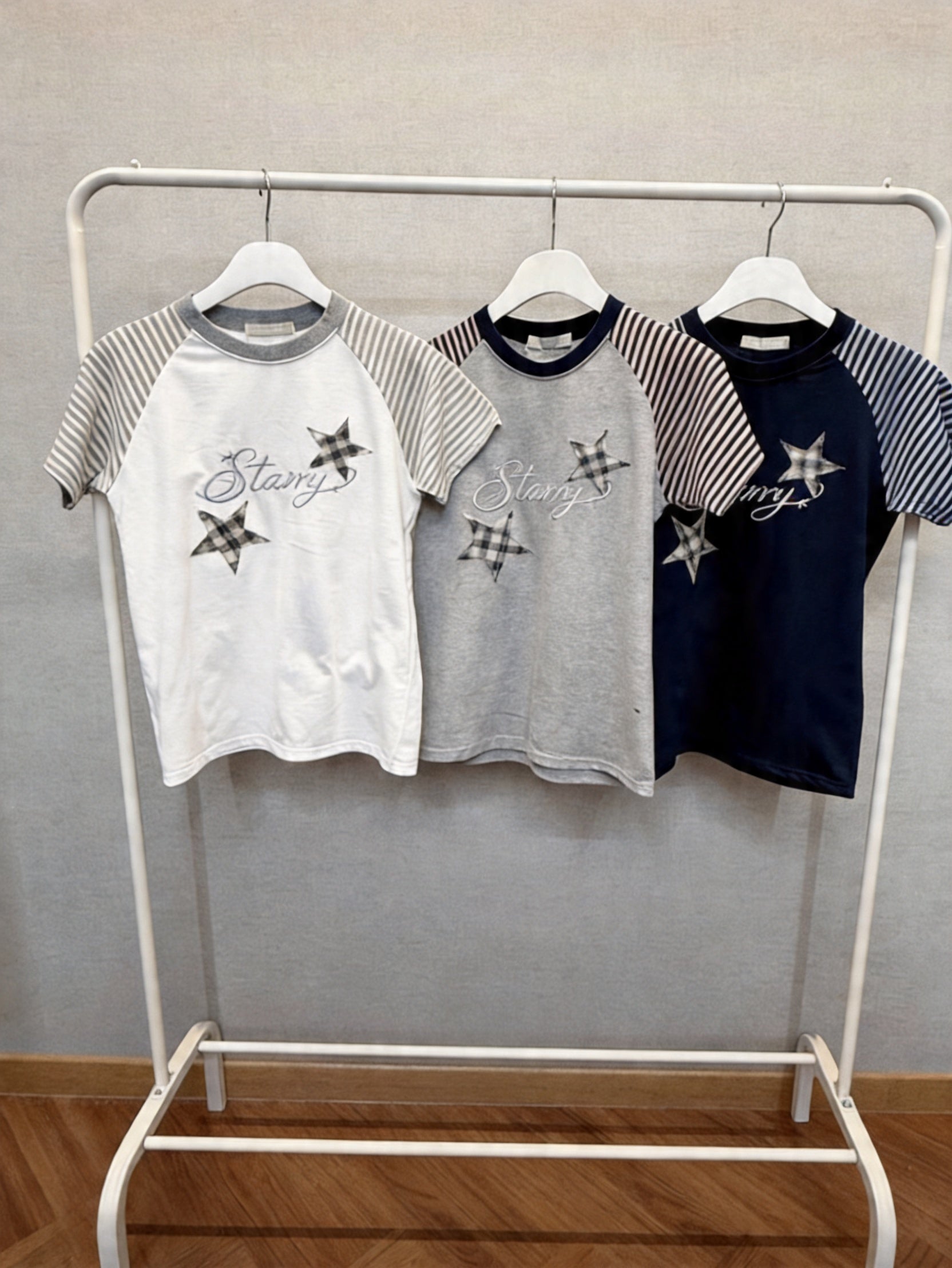 星條紋插肩短袖 SS (3 COLOURS)
