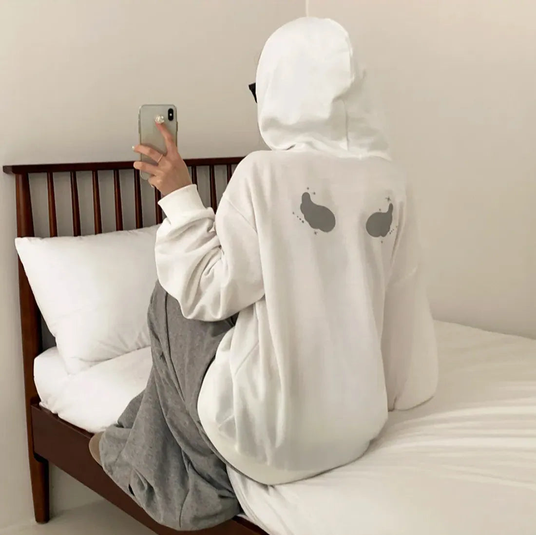 韓國東大門天使翼連帽HOODIE 春裝薄料 (5 COLOURS) 男女同款