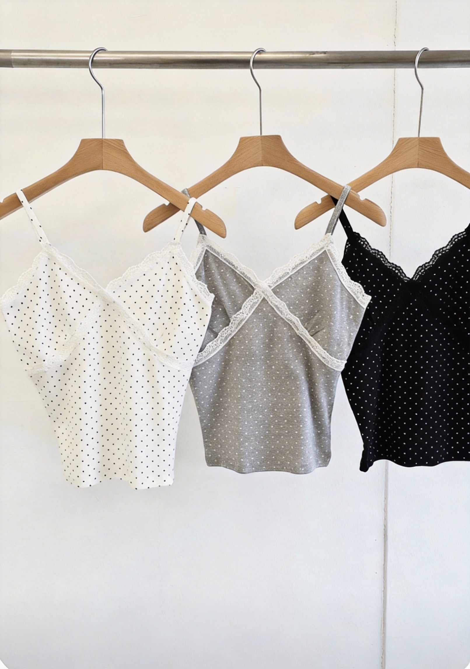 26SS 米利點蕾絲背心 (3 COLOURS)
