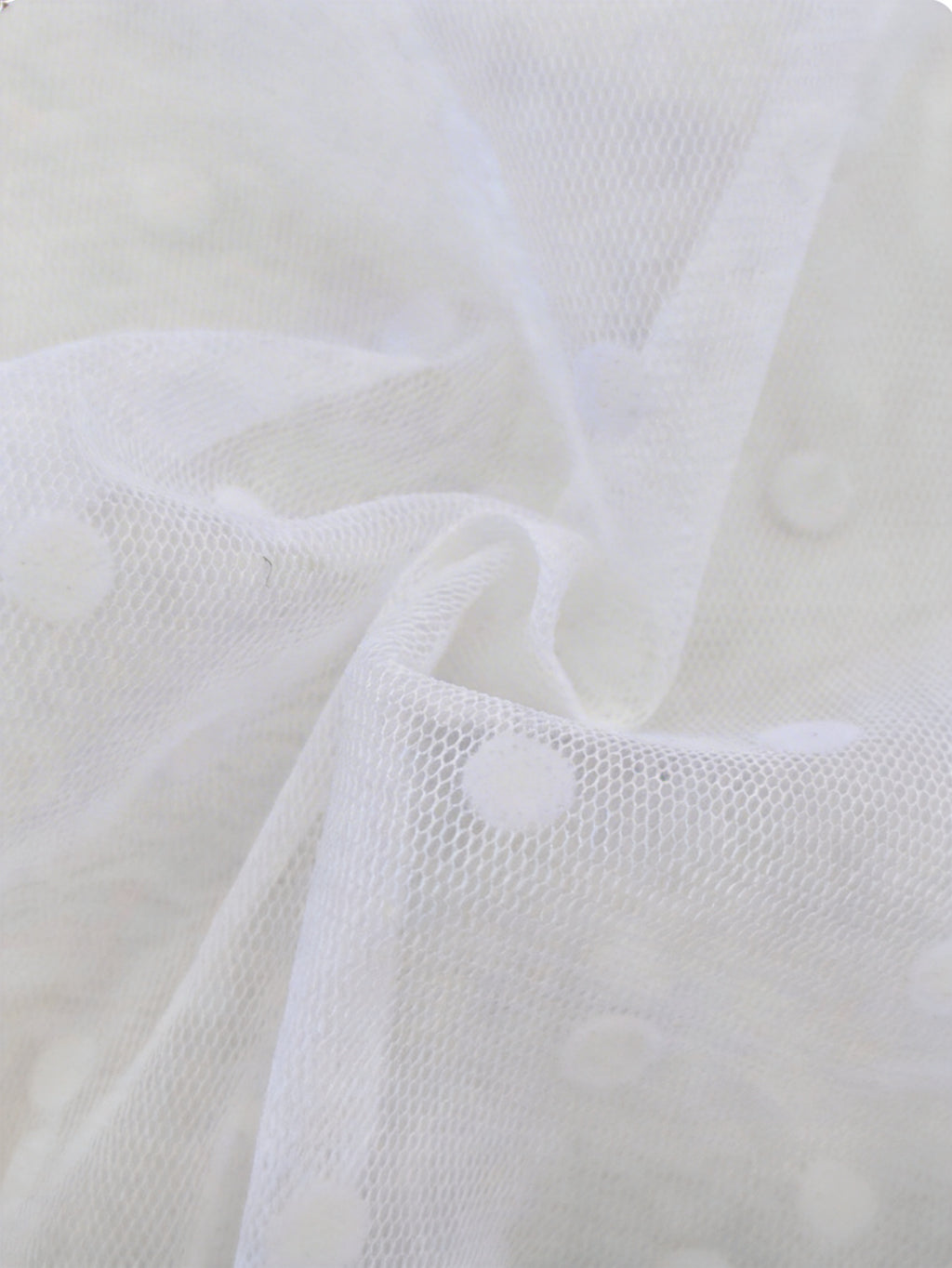 波點網紗裹裙 (2 COLOURS)
