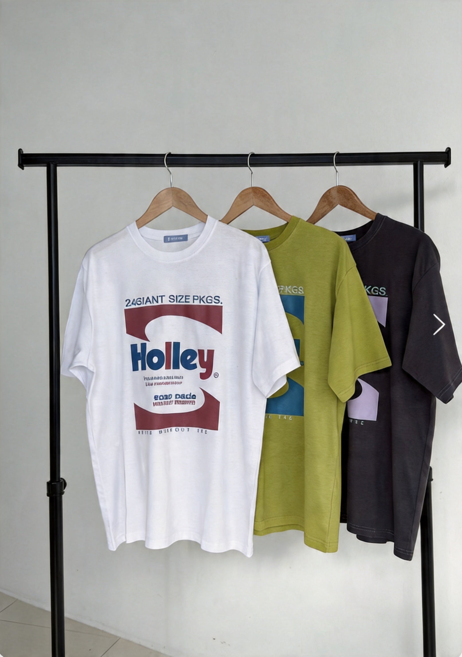 100%純棉荷莉短袖T恤 (3 COLOURS)
