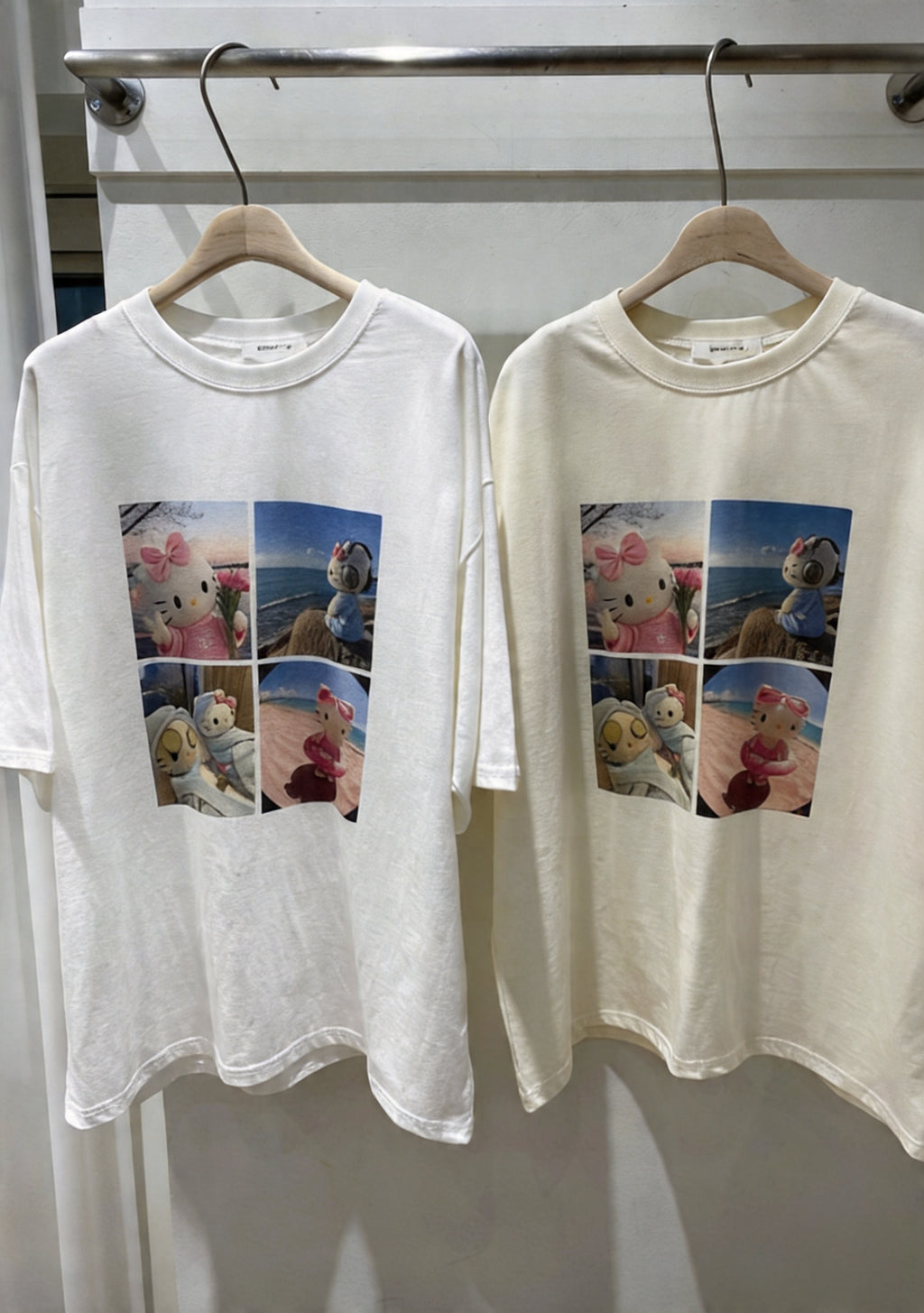 貓咪寬鬆短袖T-shirt (2 COLOURS)