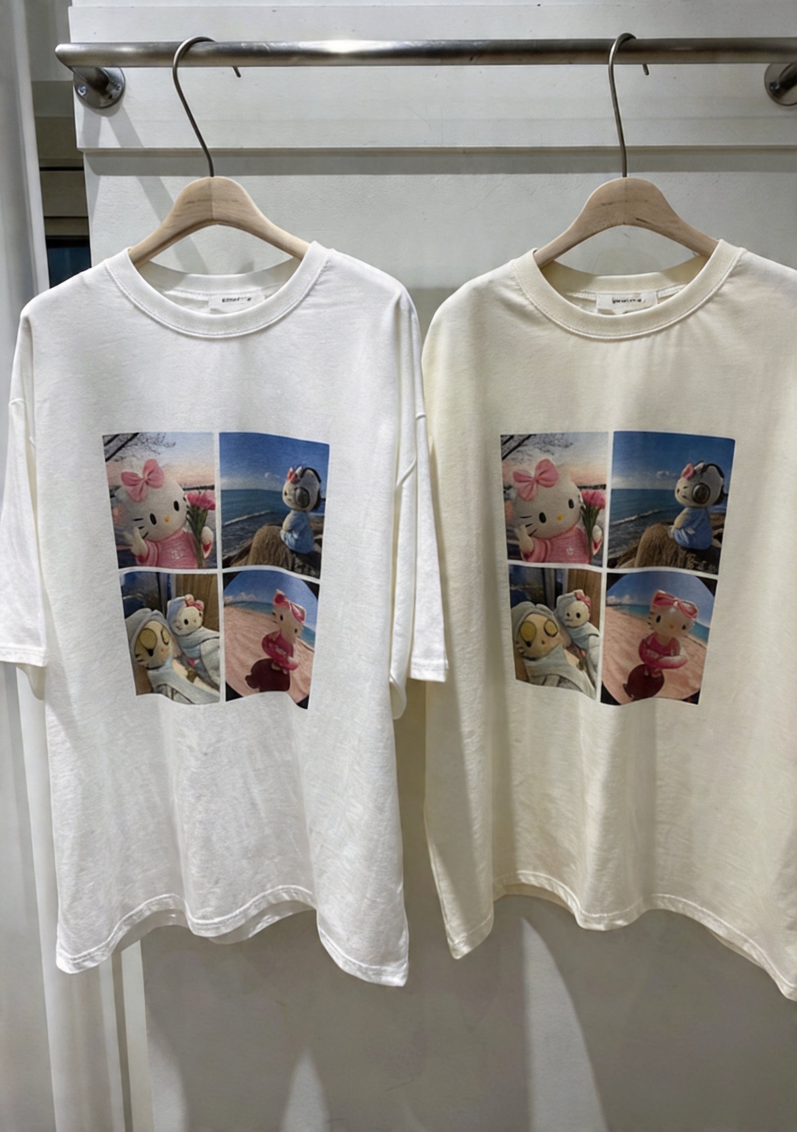 貓咪寬鬆短袖T-shirt (2 COLOURS)