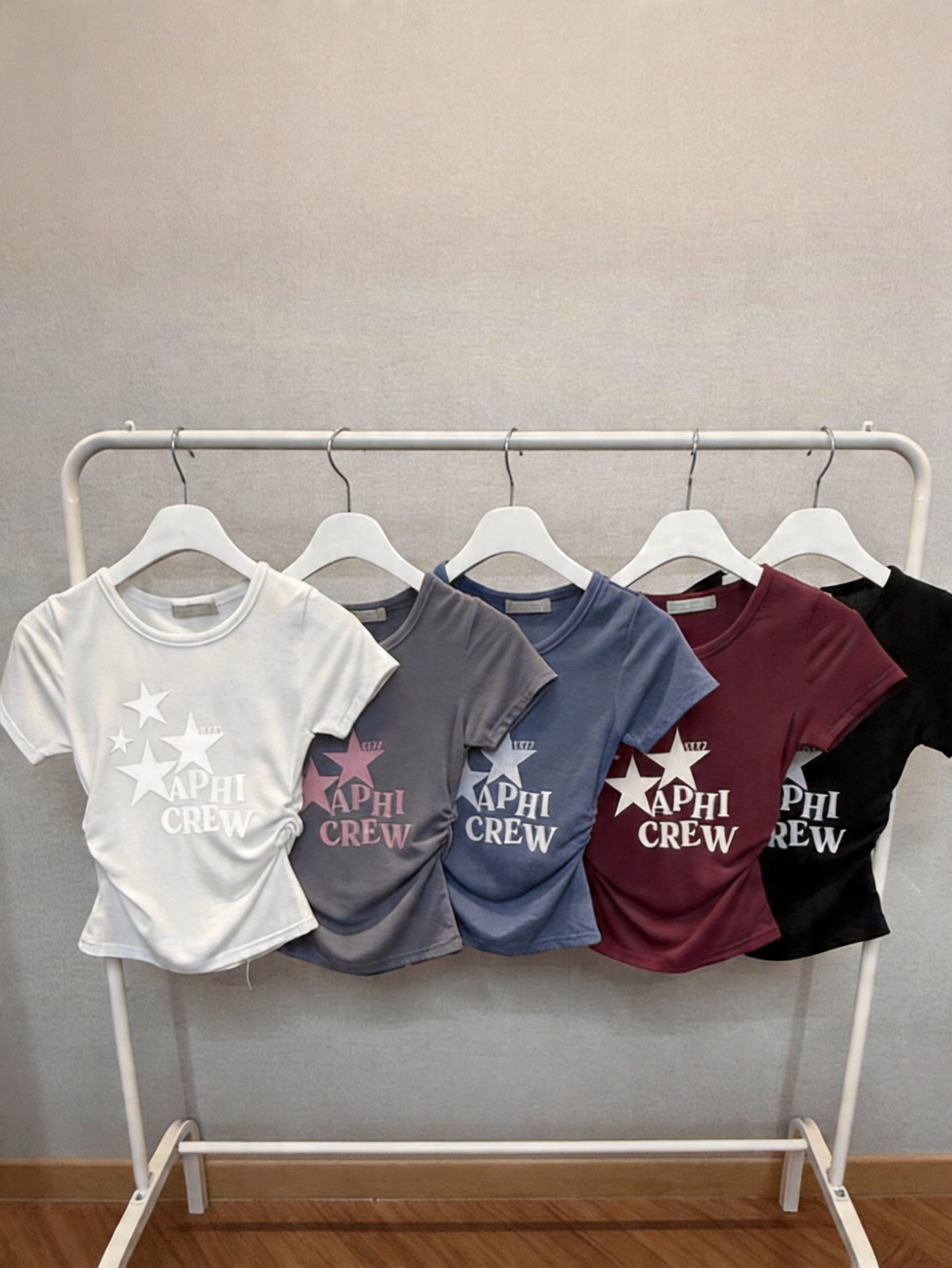 Kru 摺皺短袖 （5 COLOURS）