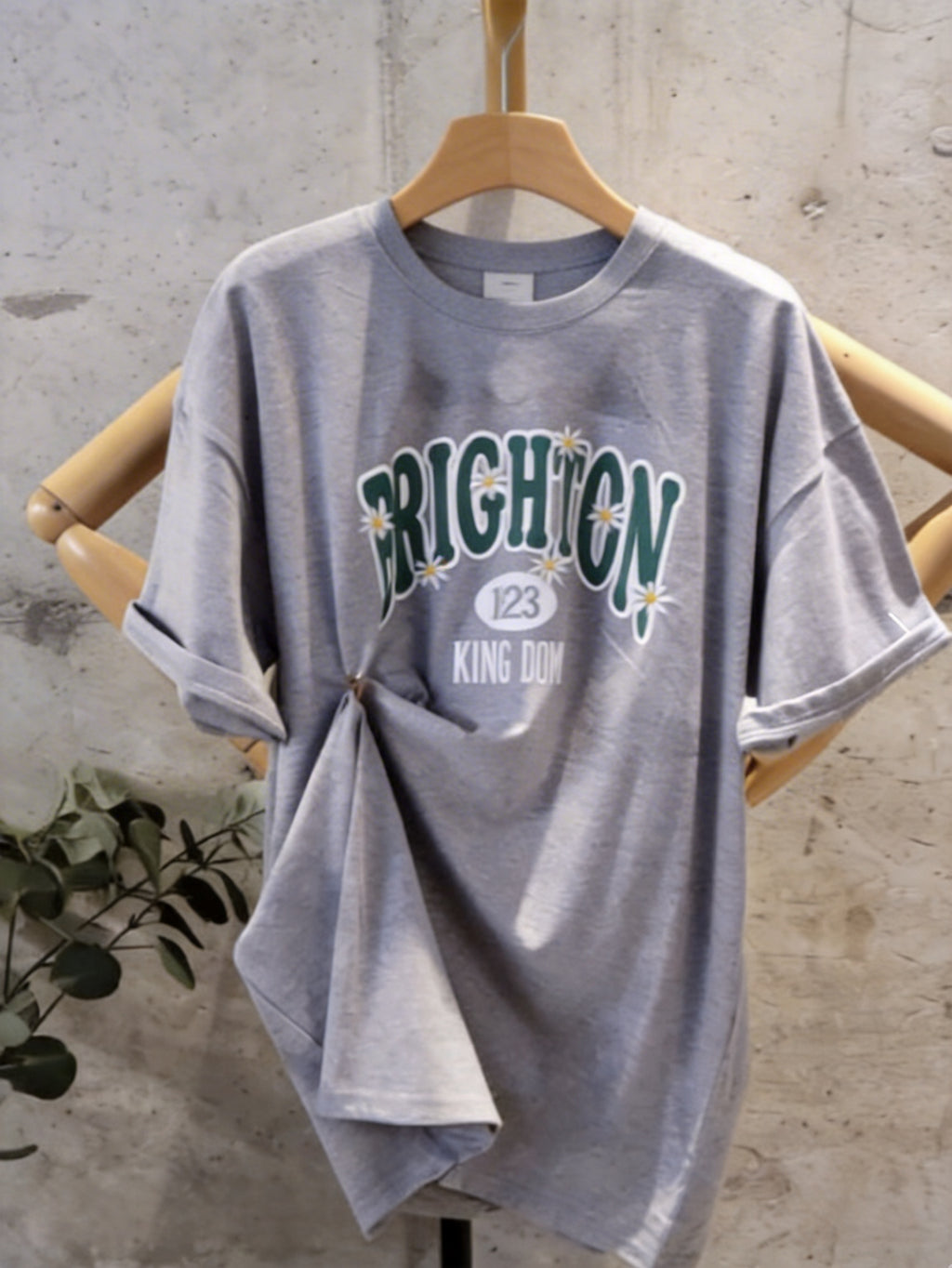 Brighton 雛菊刺繡寬鬆T-shirt