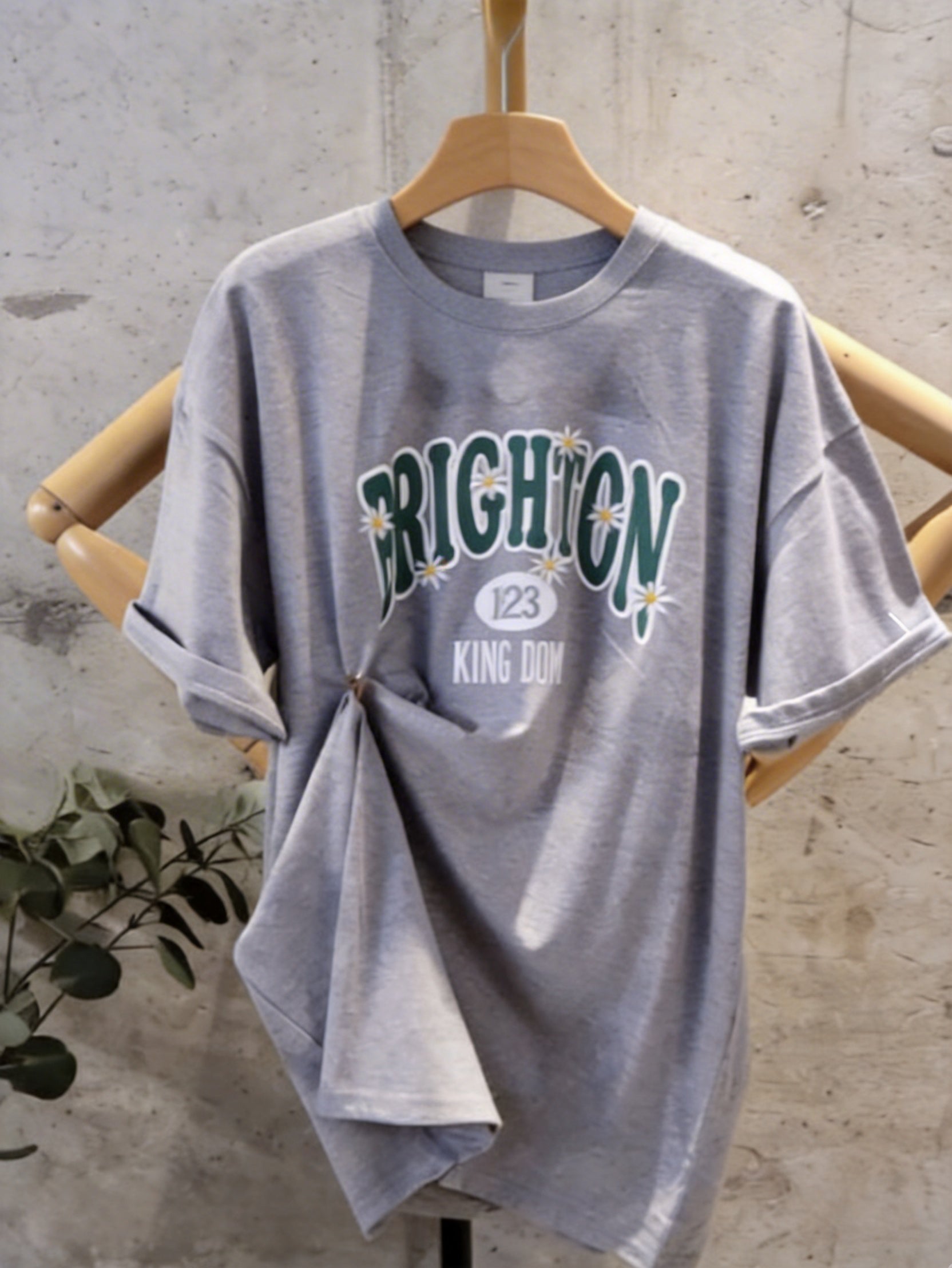 Brighton 雛菊刺繡寬鬆T-shirt