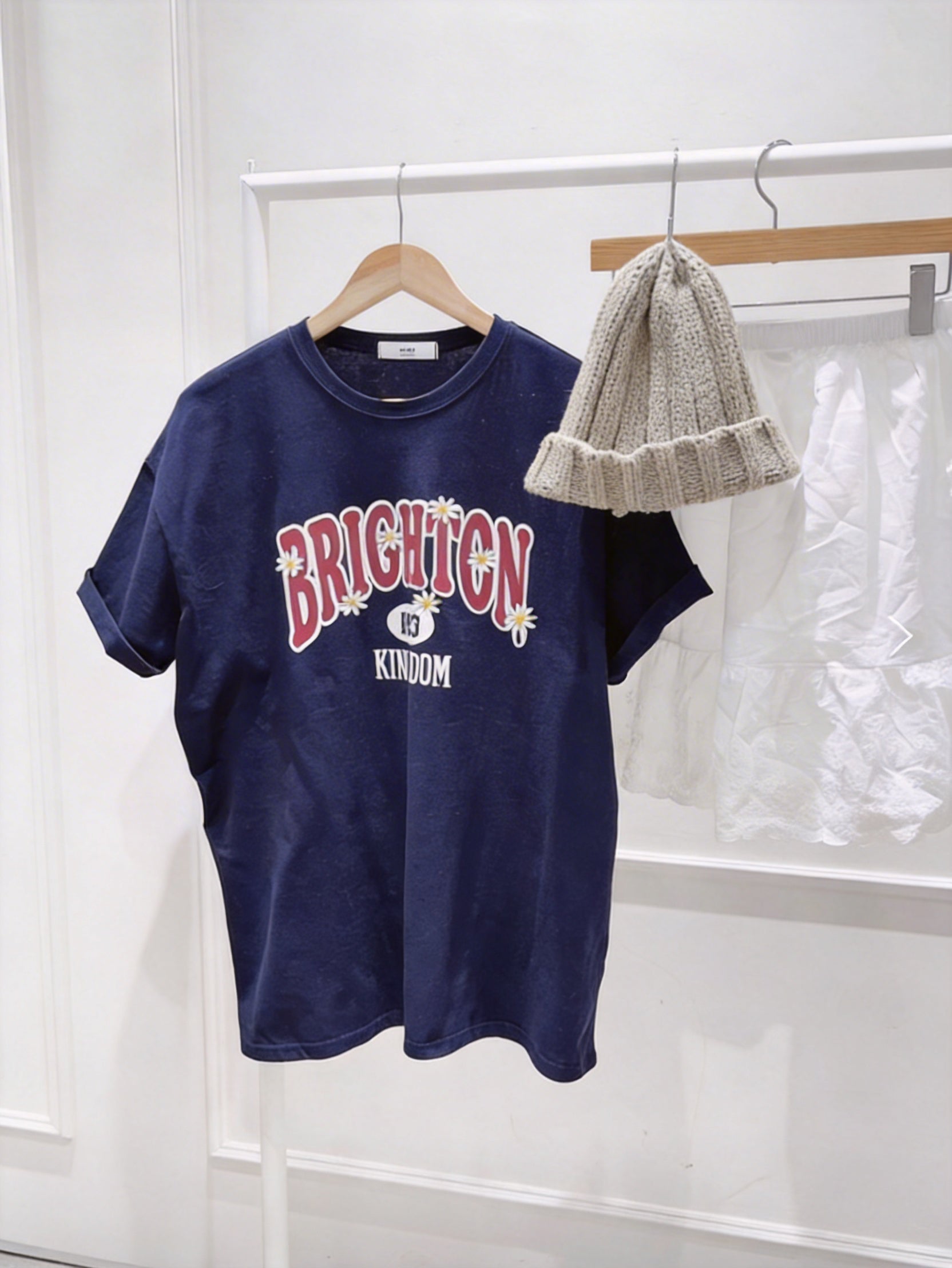 Brighton 雛菊刺繡寬鬆T-shirt