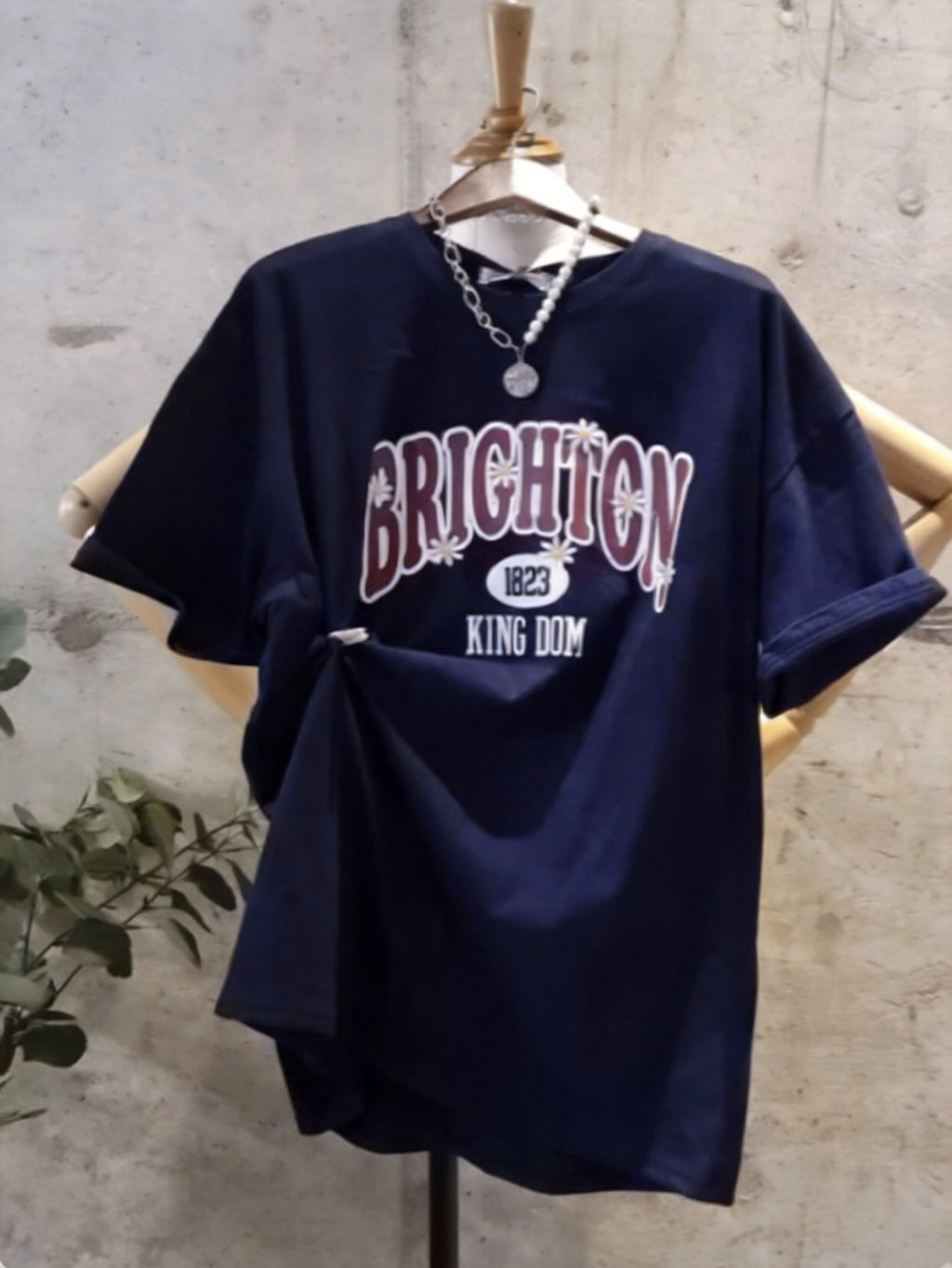 Brighton 雛菊刺繡寬鬆T-shirt