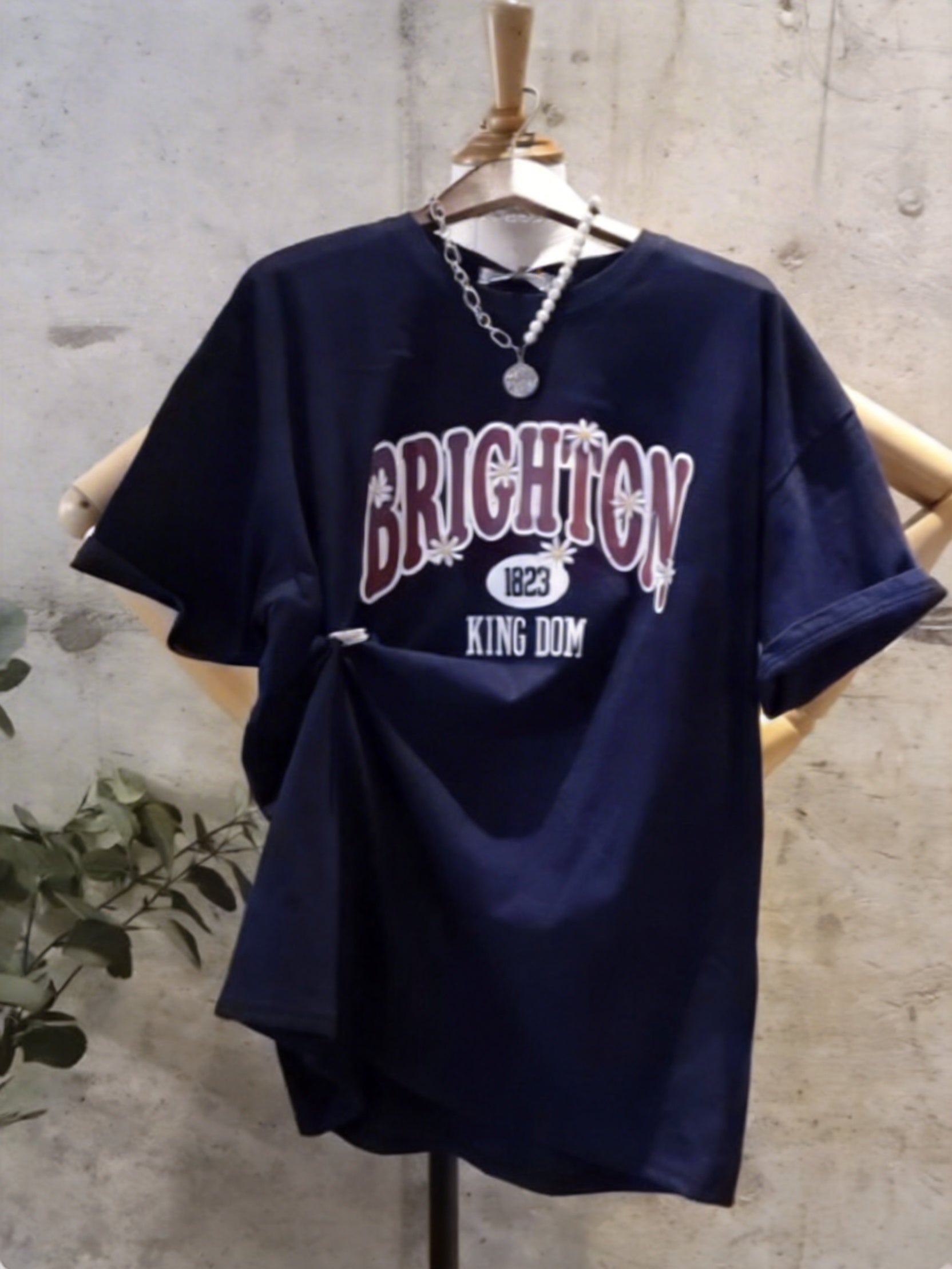 Brighton 雛菊刺繡寬鬆T-shirt