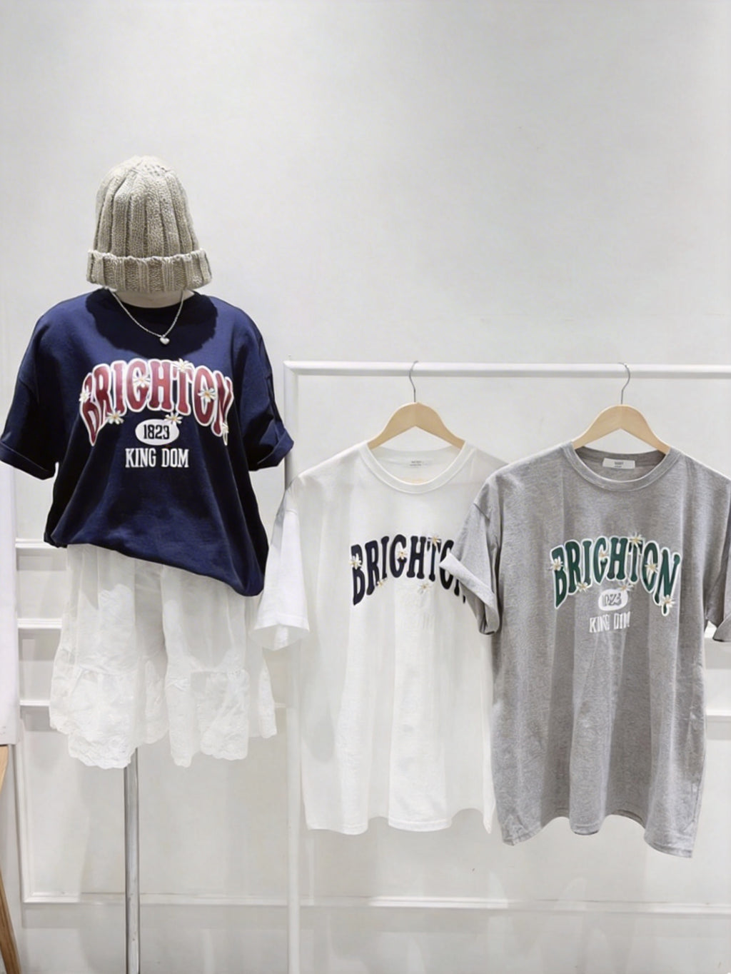 Brighton 雛菊刺繡寬鬆T-shirt