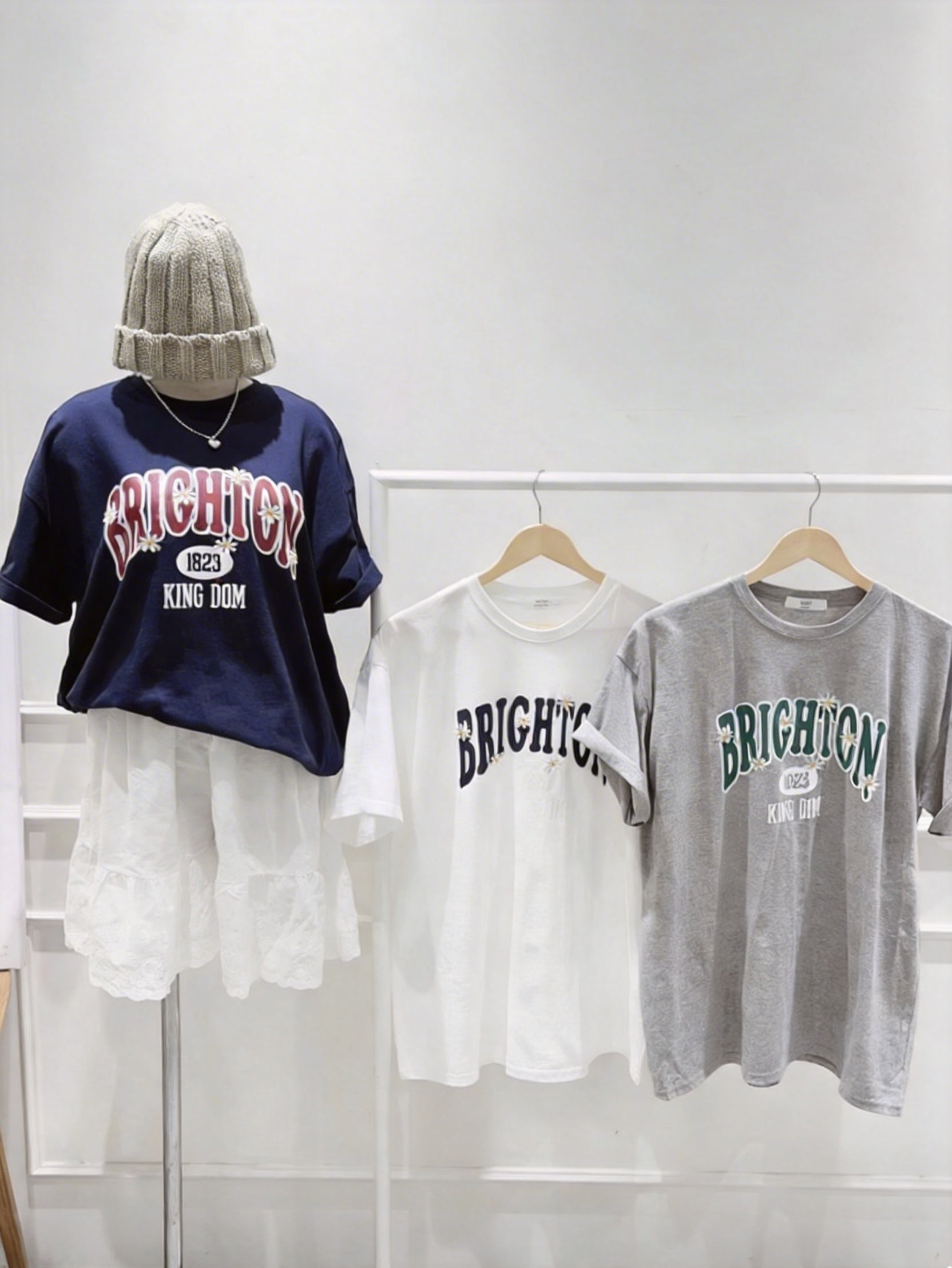 Brighton 雛菊刺繡寬鬆T-shirt