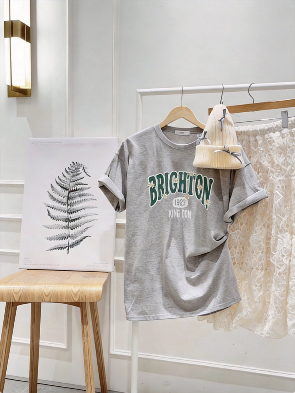 Brighton 雛菊刺繡寬鬆T-shirt