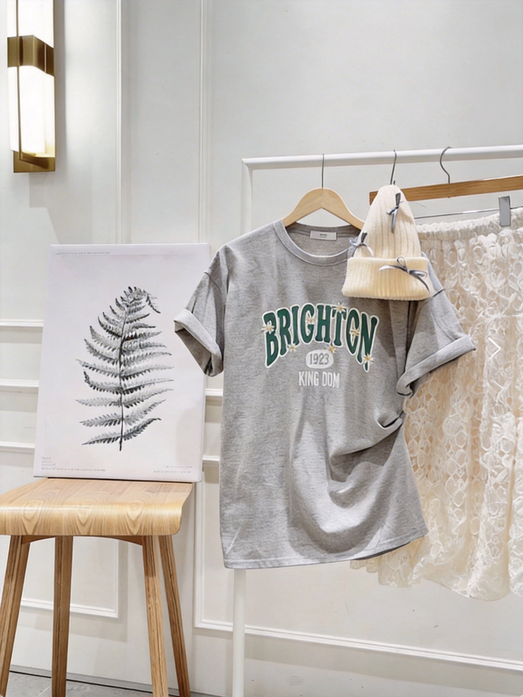 Brighton 雛菊刺繡寬鬆T-shirt