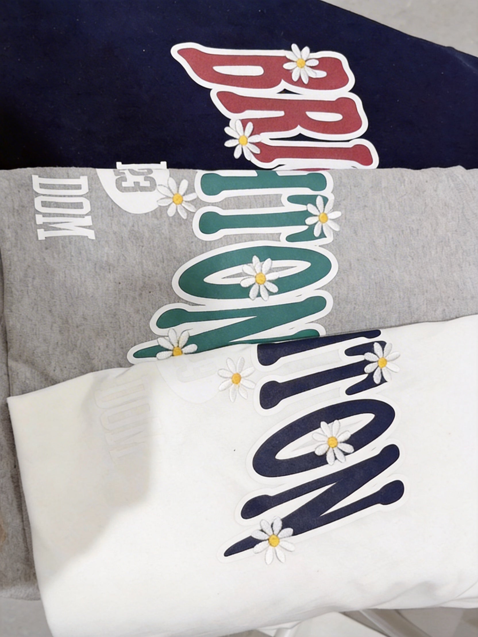 Brighton 雛菊刺繡寬鬆T-shirt