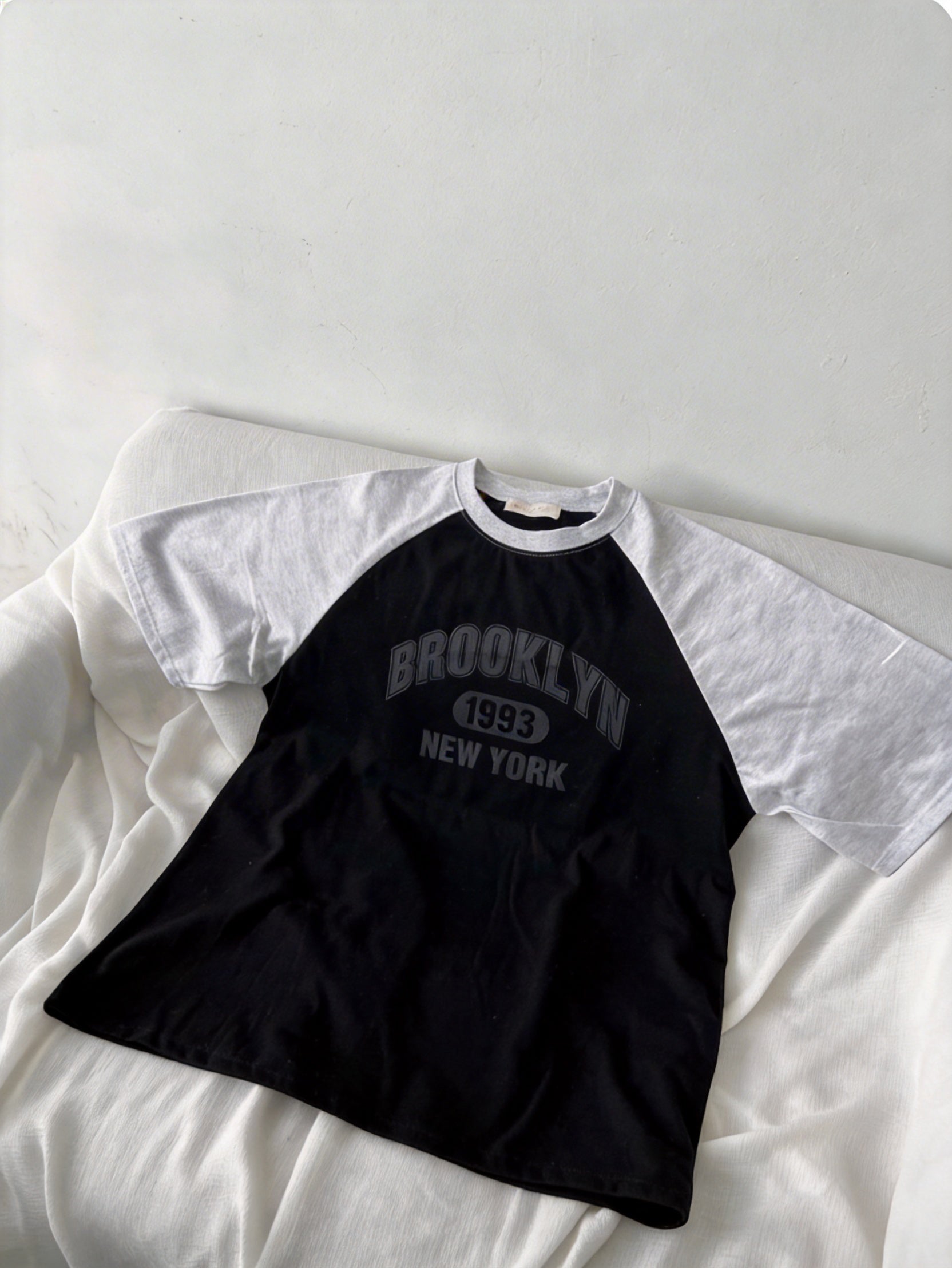 Brooklyn 1993 拼色T-shirt (4 COLOURS)