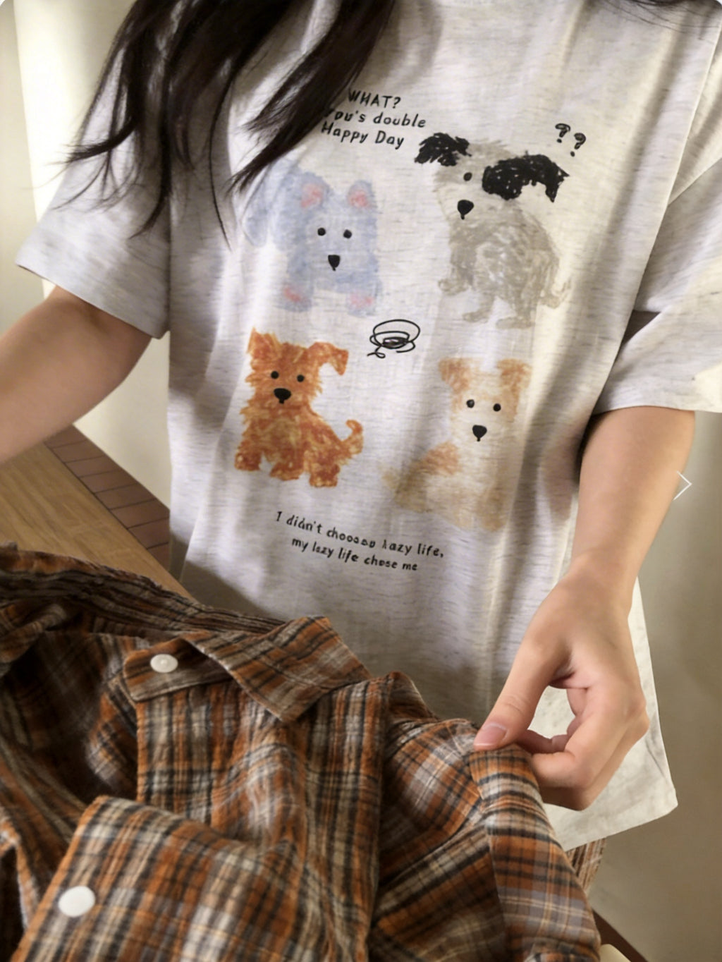 韓國小眾品牌 wearme 海埃皮珀T-shirt (2 COLOURS)