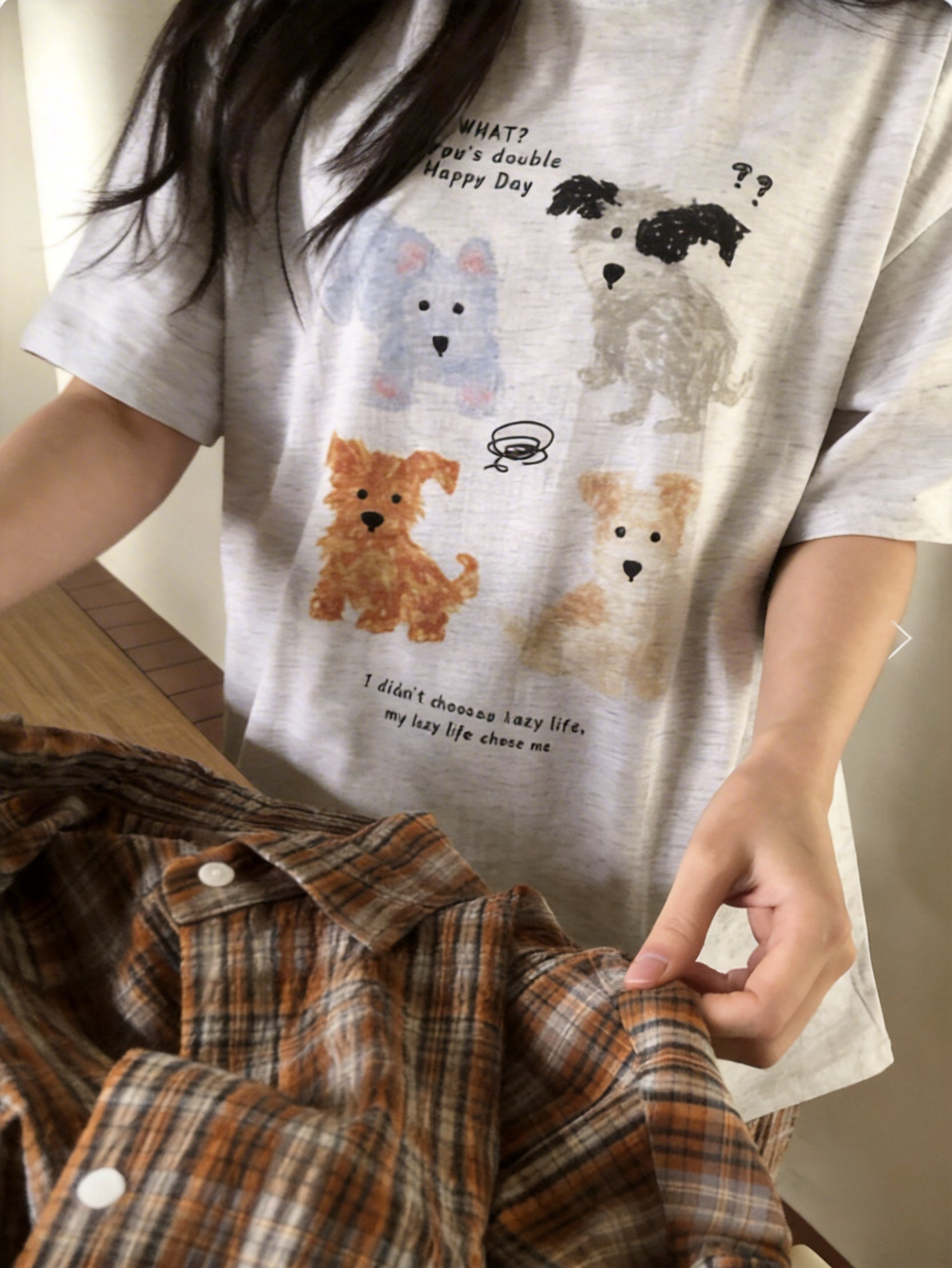 韓國小眾品牌 wearme 海埃皮珀T-shirt (2 COLOURS)