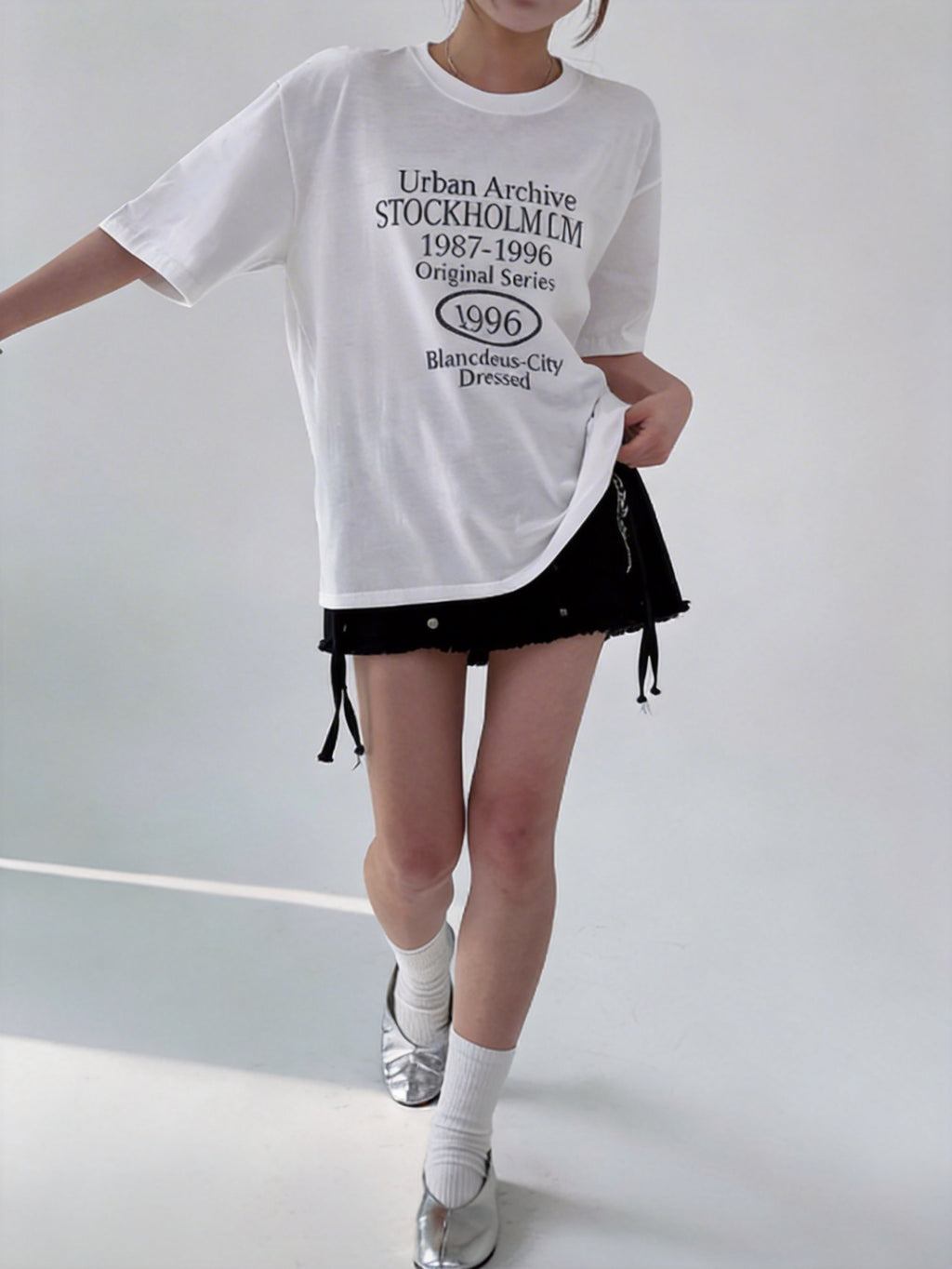 半印花短袖T-shirt (3 COLOURS)