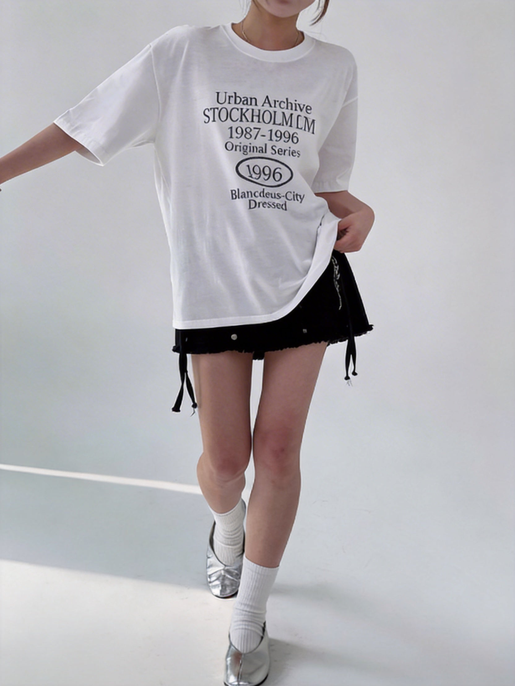 半印花短袖T-shirt (3 COLOURS)