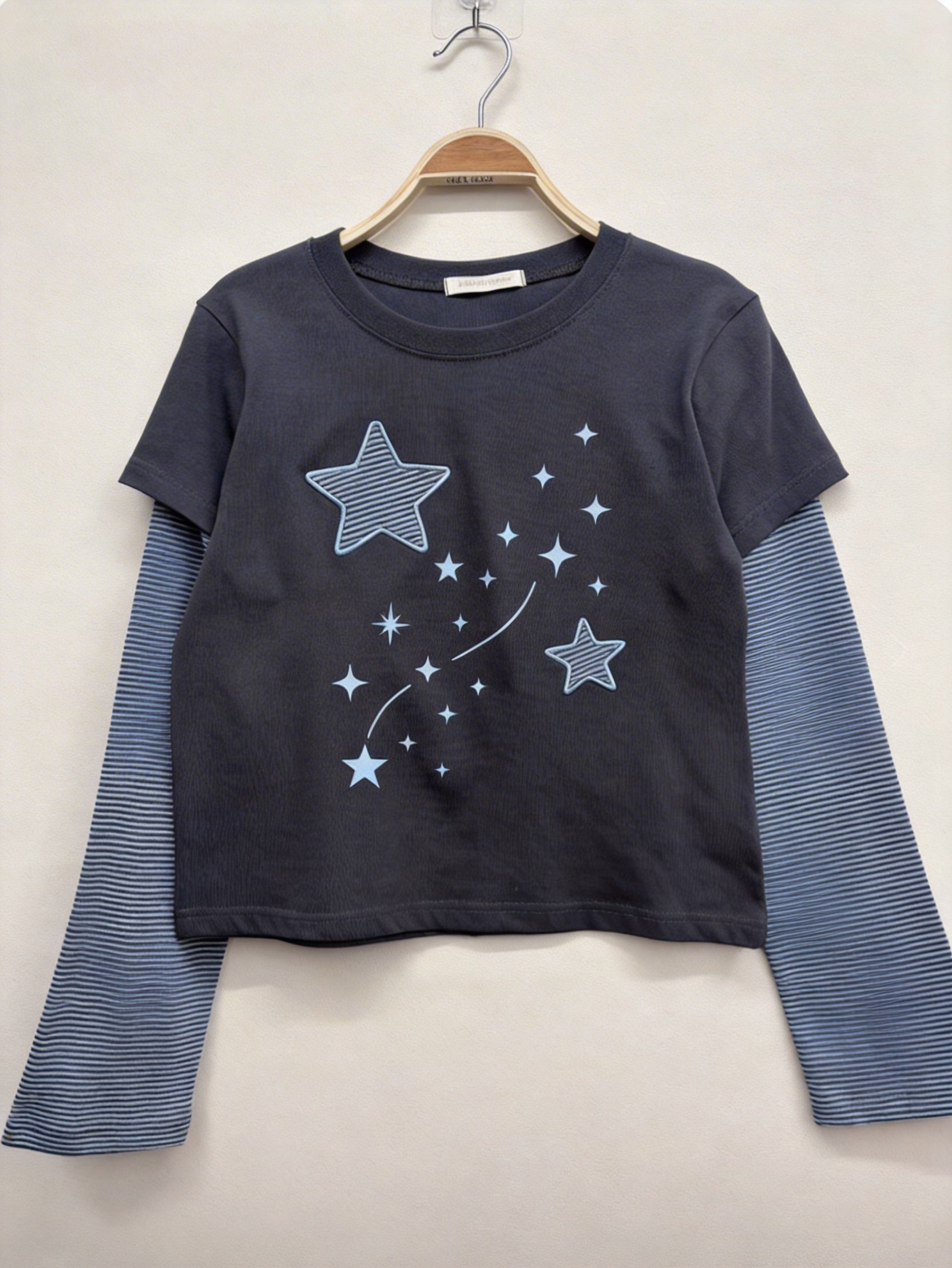 夜星層疊長袖T-shirt (4 COLOURS)