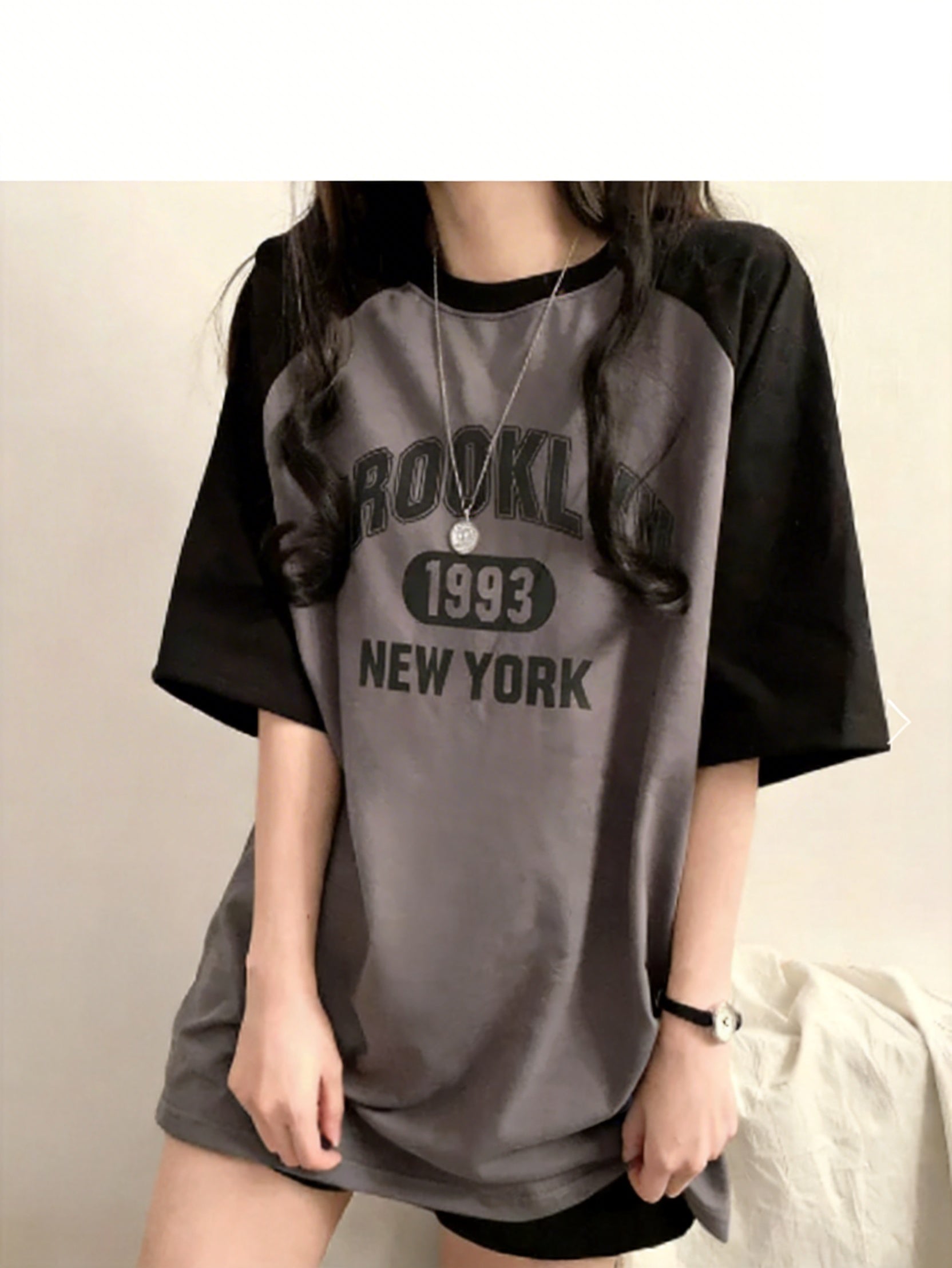 Brooklyn 1993 拼色T-shirt (4 COLOURS)