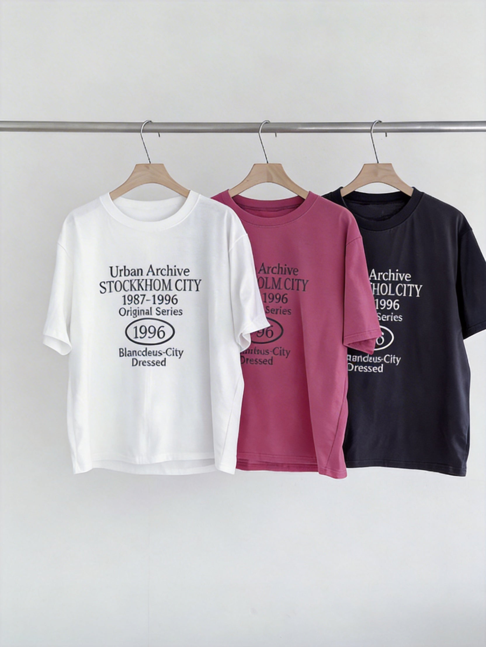 半印花短袖T-shirt (3 COLOURS)