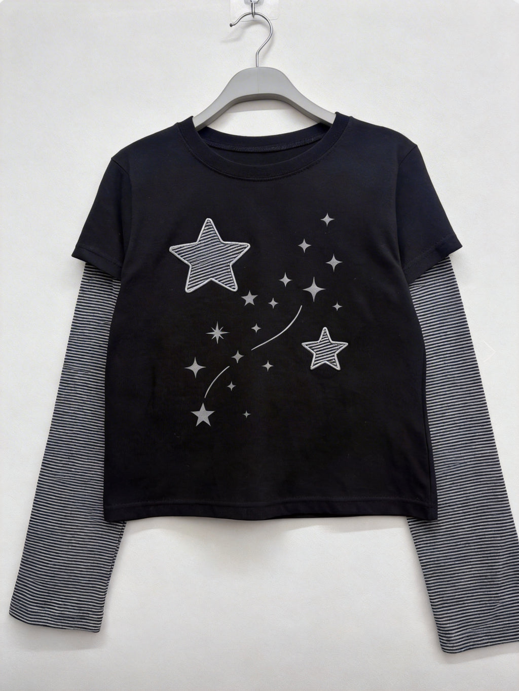 夜星層疊長袖T-shirt (4 COLOURS)