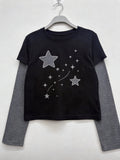 夜星層疊長袖T-shirt (4 COLOURS)