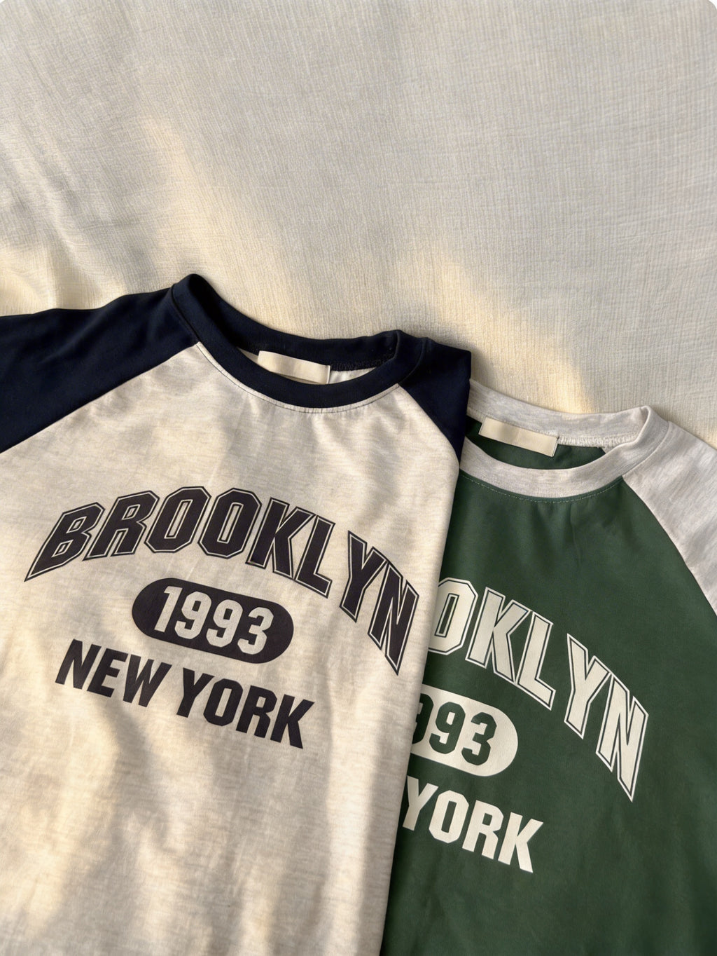 Brooklyn 1993 拼色T-shirt (4 COLOURS)