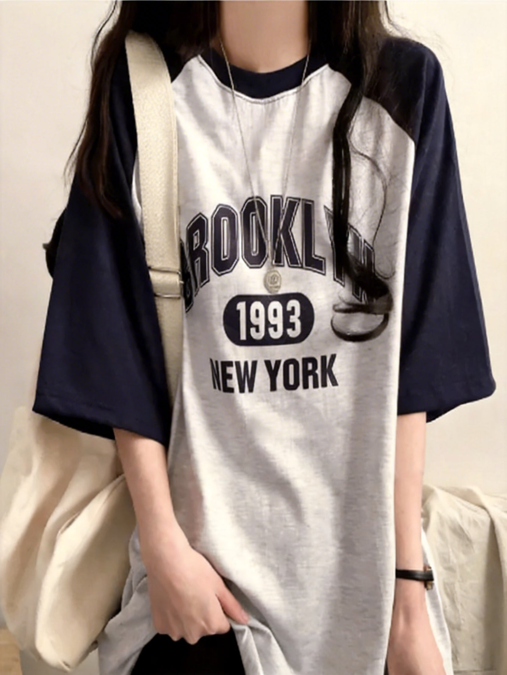 Brooklyn 1993 拼色T-shirt (4 COLOURS)