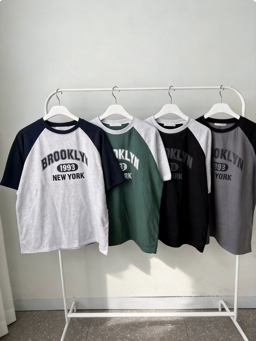 Brooklyn 1993 拼色T-shirt (4 COLOURS)