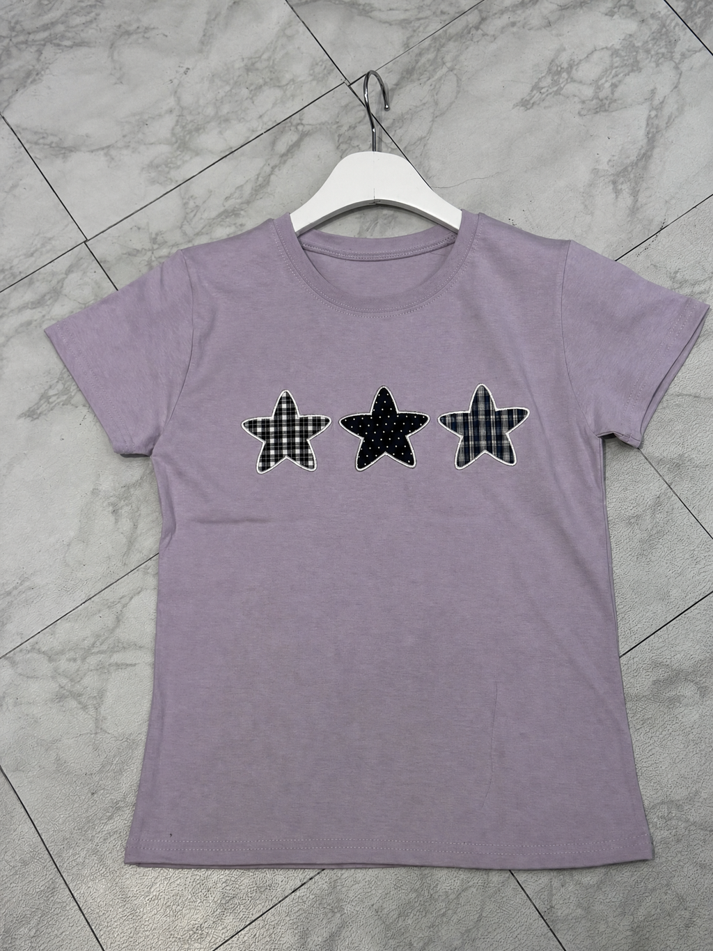 星星按扣短袖T-shirt (4 COLOURS)