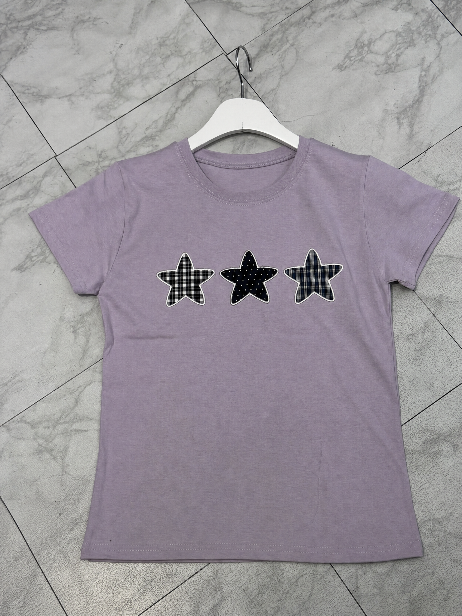星星按扣短袖T-shirt (4 COLOURS)