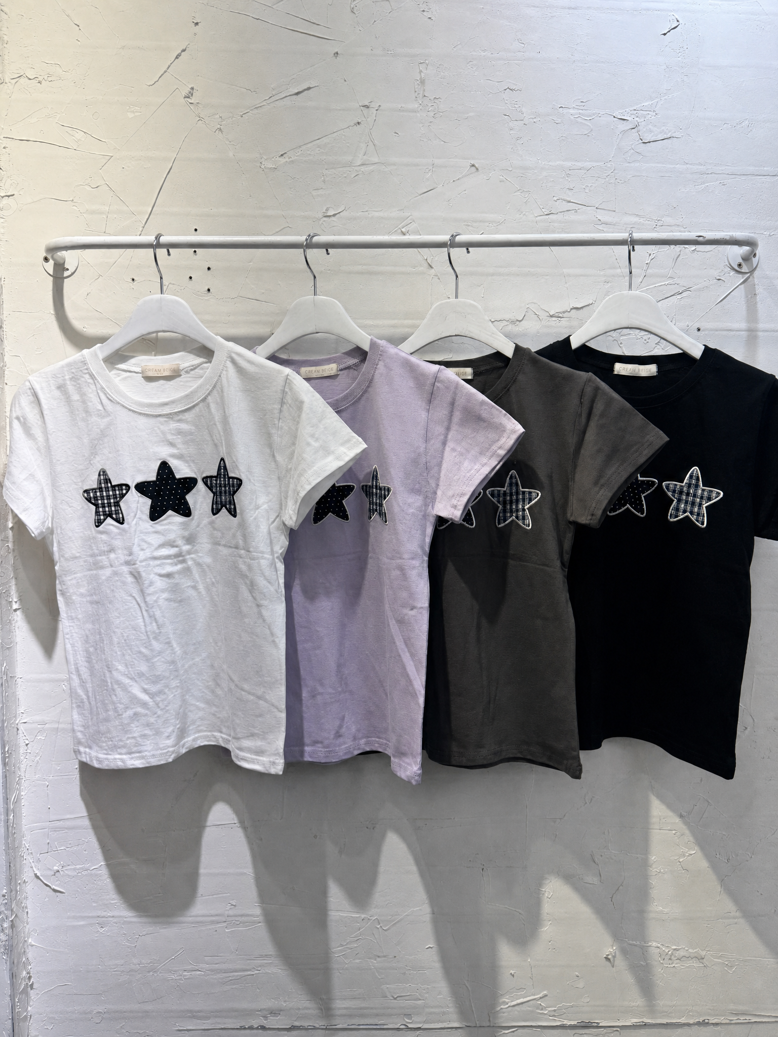 星星按扣短袖T-shirt (4 COLOURS)