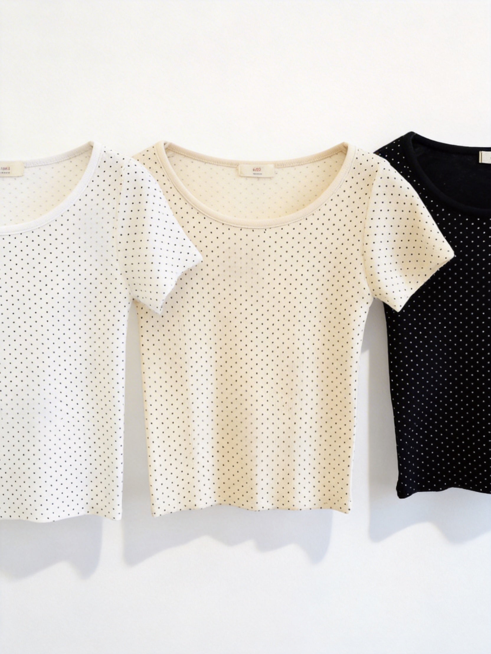 短袖圓點櫻桃T-shirt (3 COLOURS)