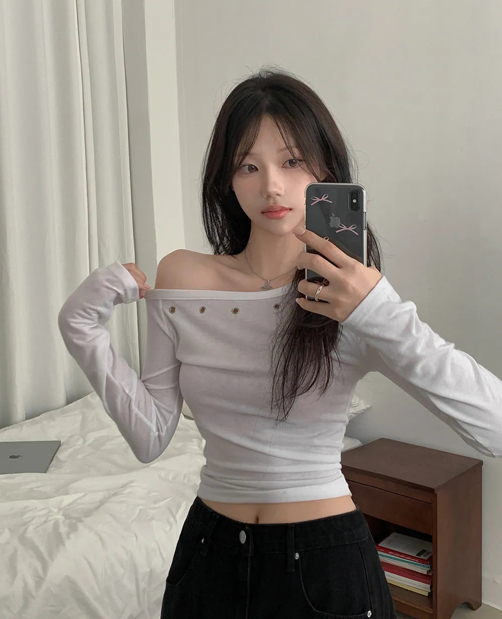 KOREA EYELE 鉚釘T-shirt
