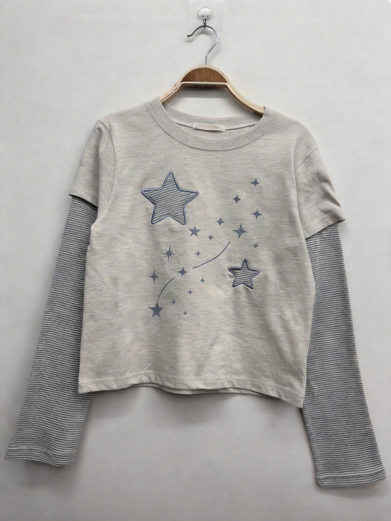 夜星層疊長袖T-shirt (4 COLOURS)