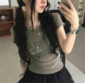 夏日小記伊文斯勞短袖T-shirt (2 COLOURS)